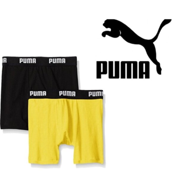 2 Pairs - Puma Boy's Premium Boxer Briefs - 6000 - Picture 1 of 3